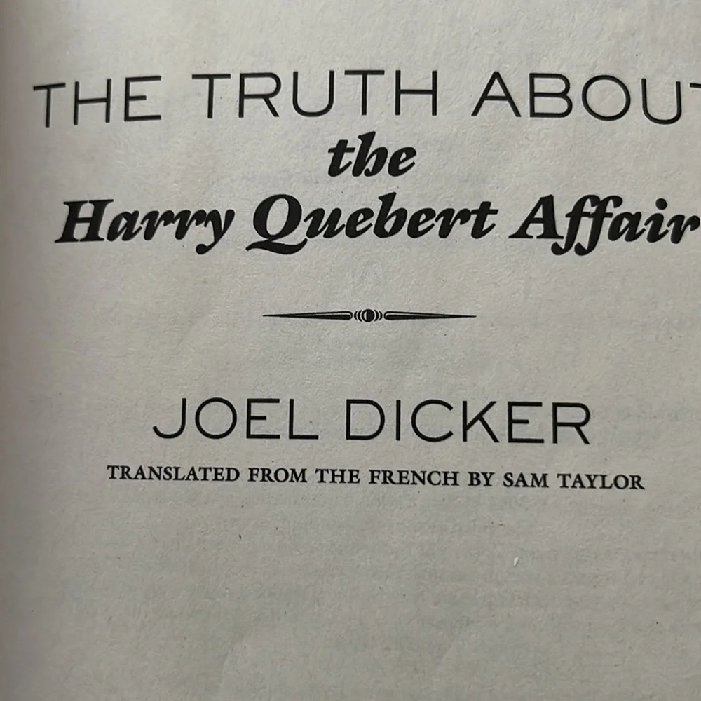 THE TRUTH ABOUT THE HARRY QUEBERT AFFAIR by Joel Dicker Book - Picture 13 of 13